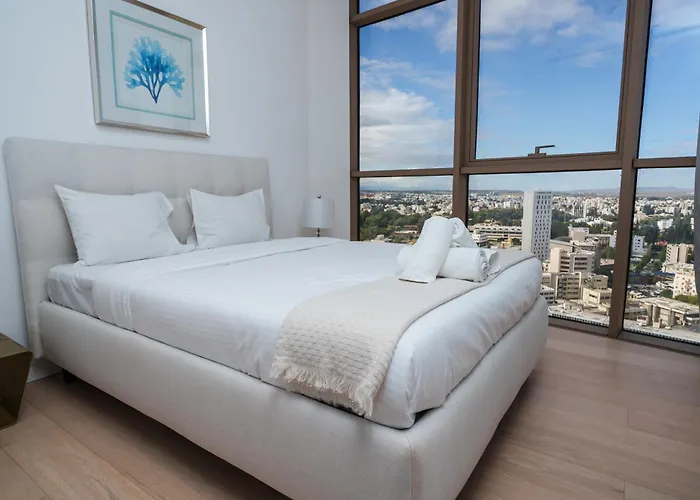 360 Heights, Gym & Pool Apartmán Nikósie